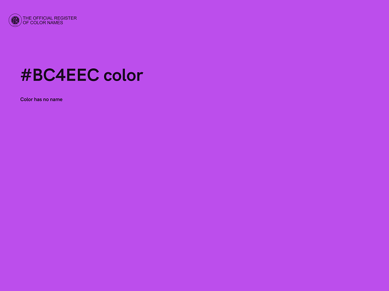 #BC4EEC color image