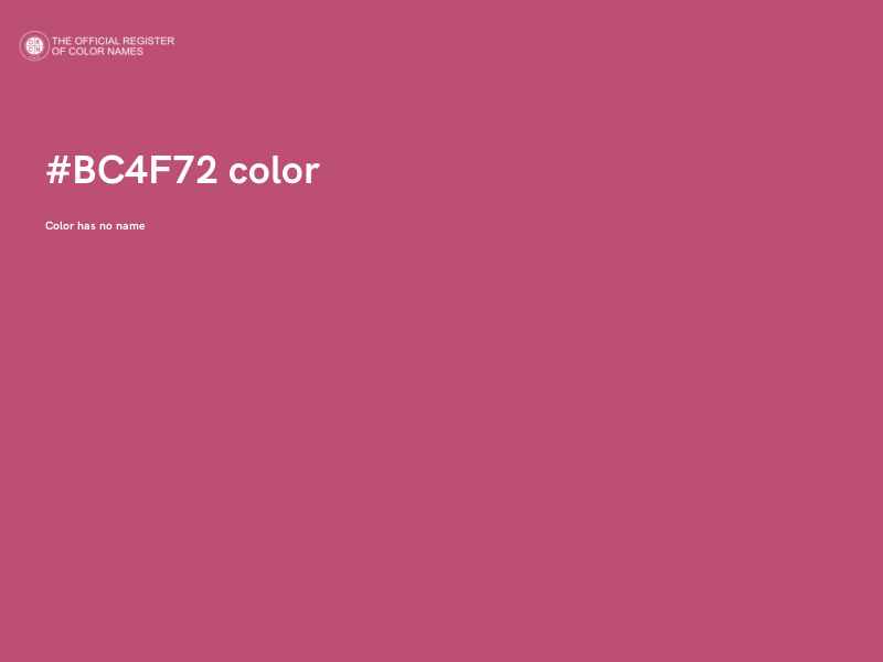 #BC4F72 color image