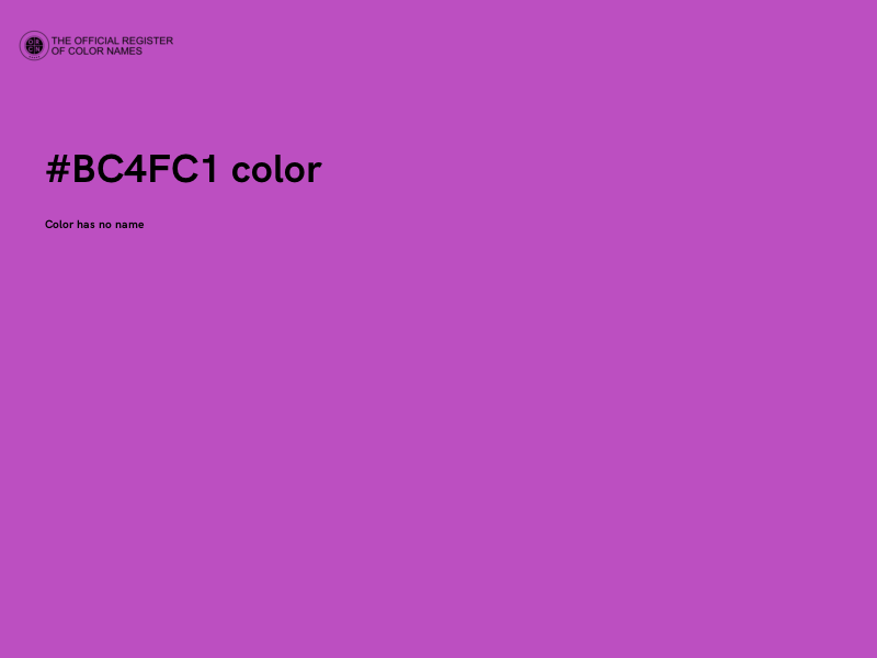 #BC4FC1 color image