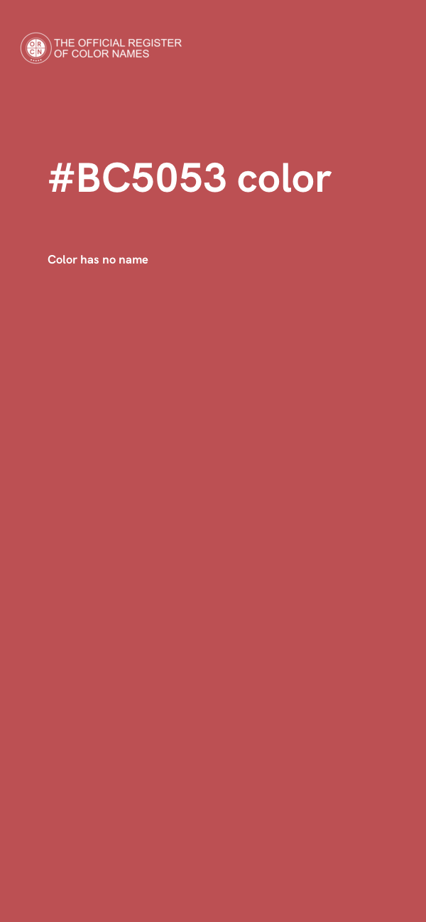 #BC5053 color image