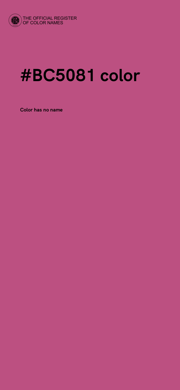 #BC5081 color image
