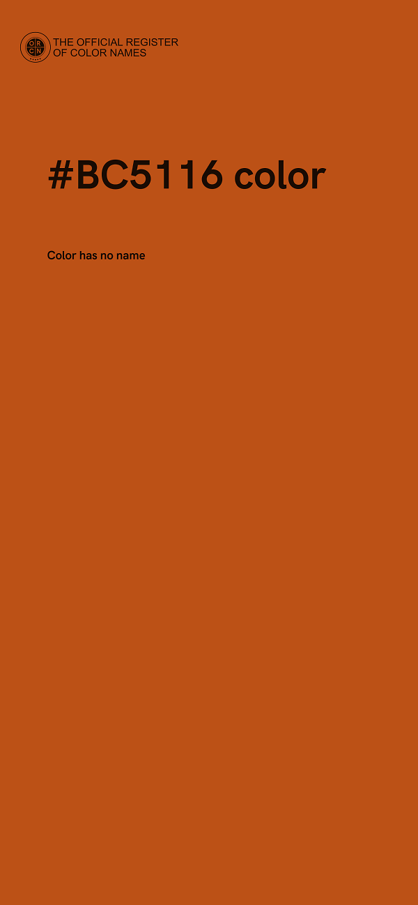 #BC5116 color image