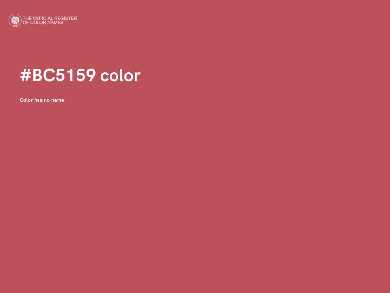 #BC5159 color image