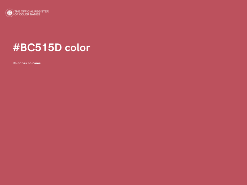 #BC515D color image