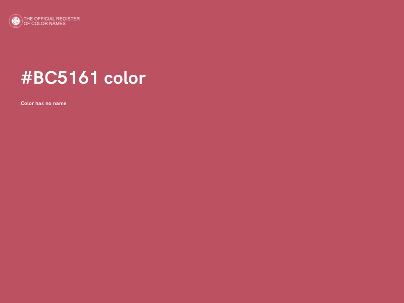 #BC5161 color image