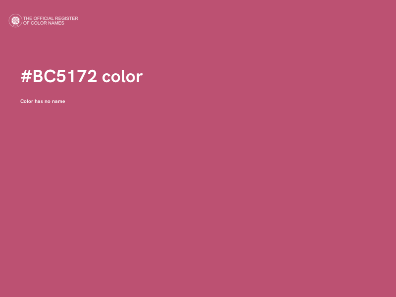 #BC5172 color image