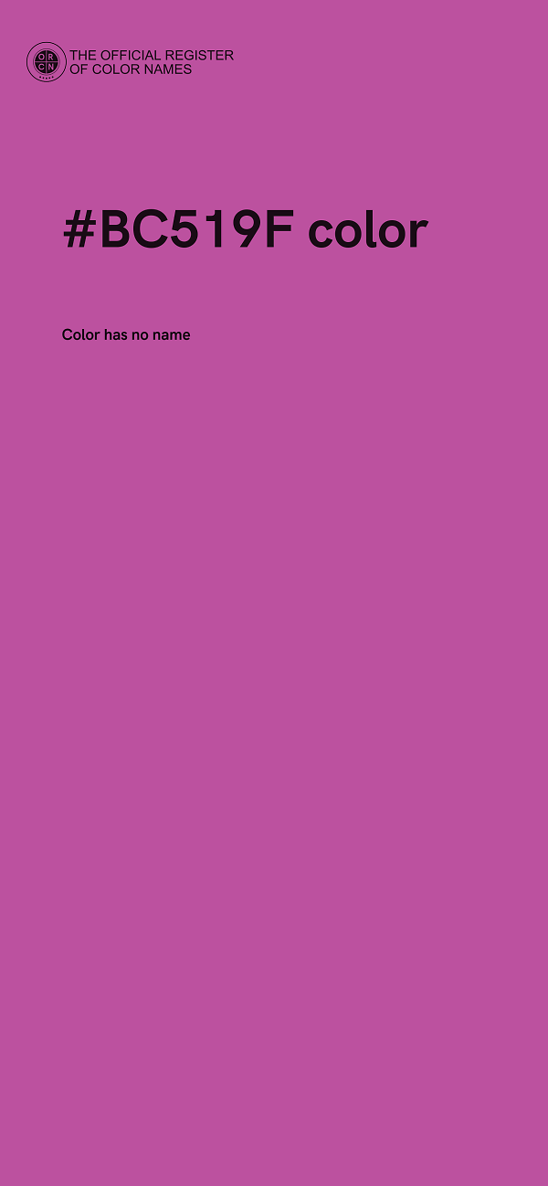 #BC519F color image