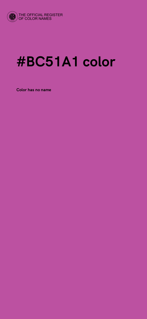 #BC51A1 color image