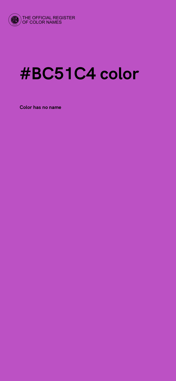 #BC51C4 color image