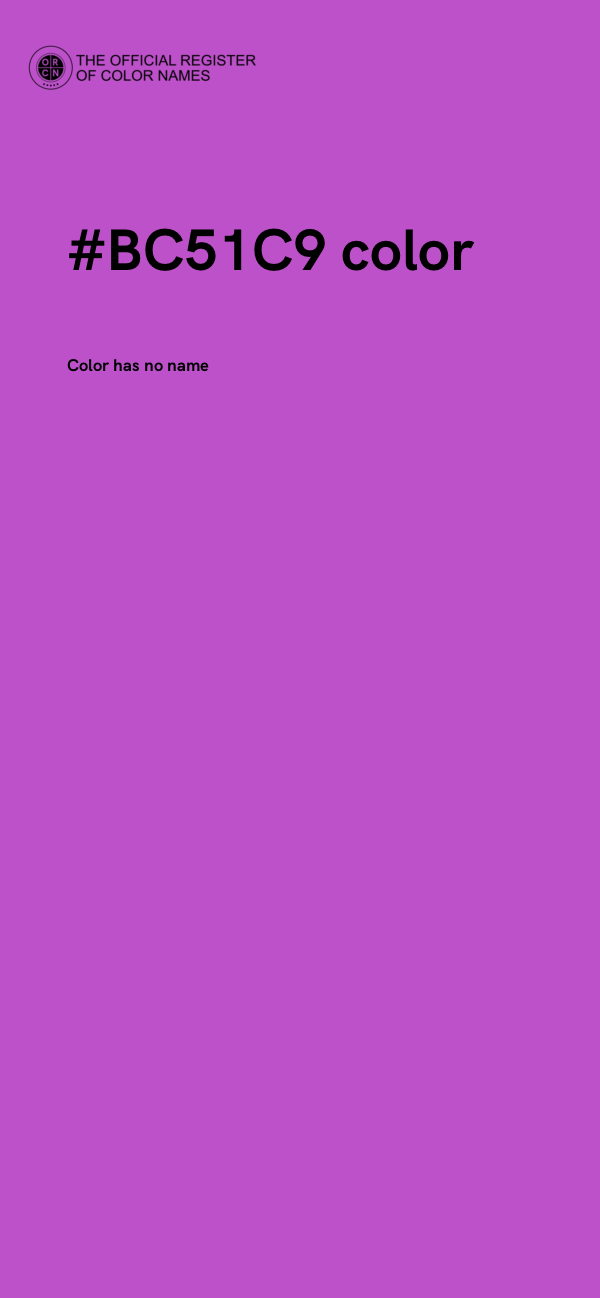 #BC51C9 color image
