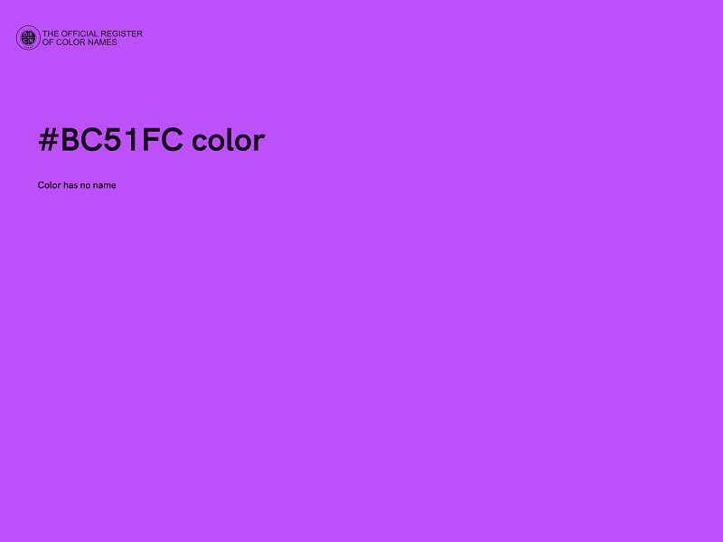 #BC51FC color image