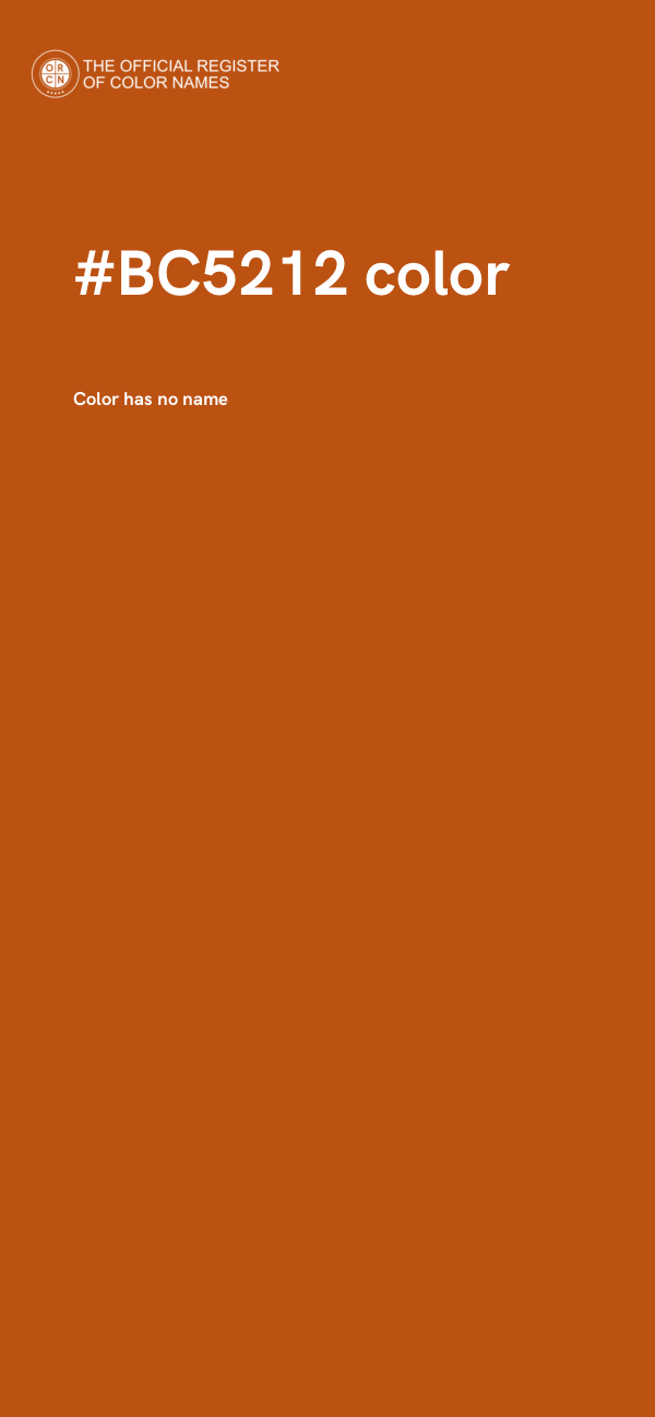 #BC5212 color image