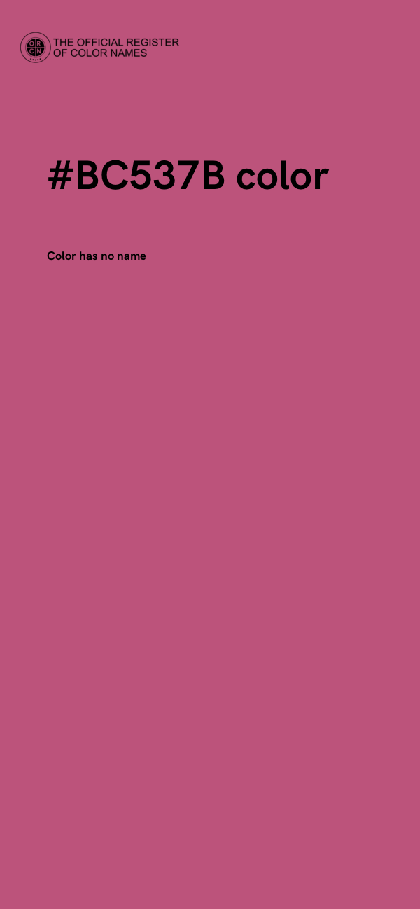#BC537B color image