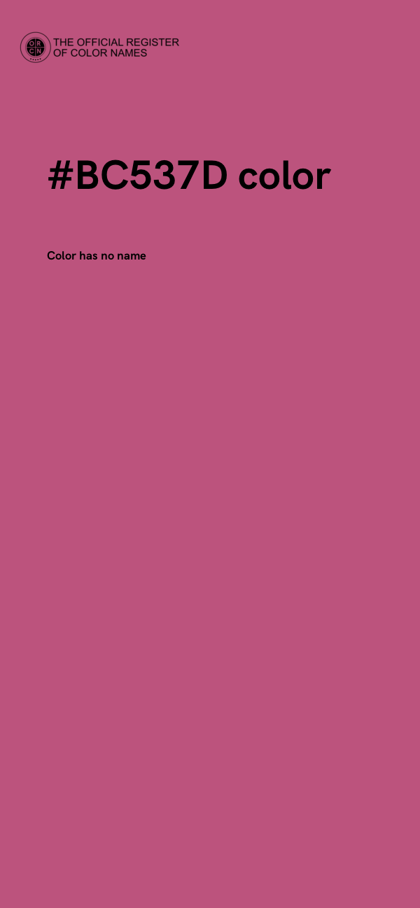 #BC537D color image