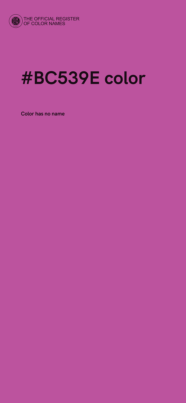 #BC539E color image