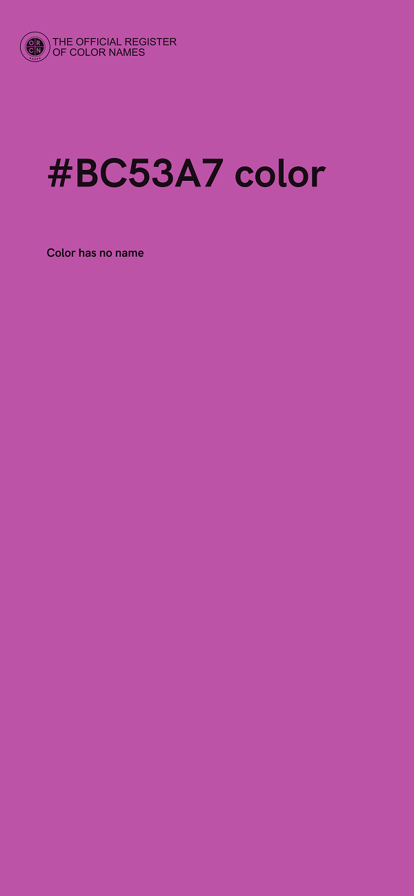 #BC53A7 color image