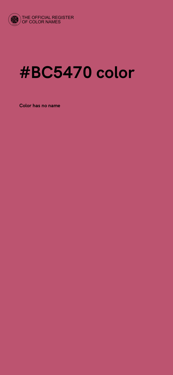 #BC5470 color image