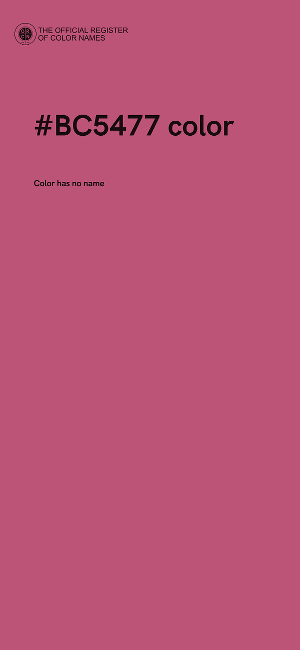 #BC5477 color image
