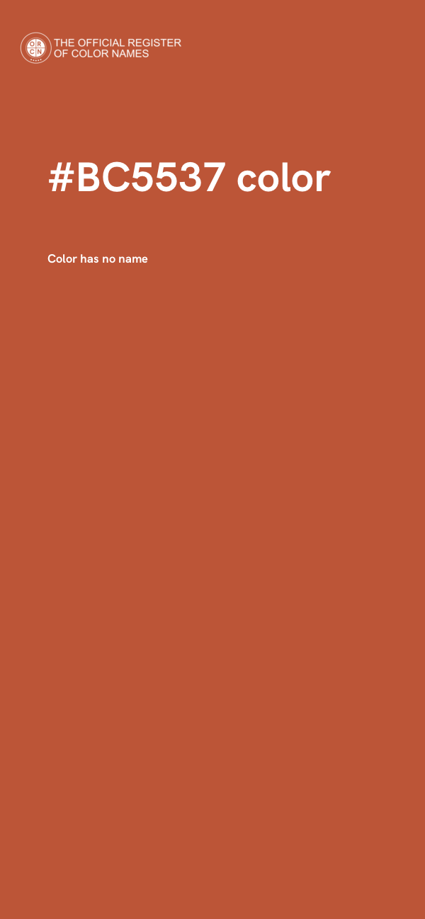 #BC5537 color image