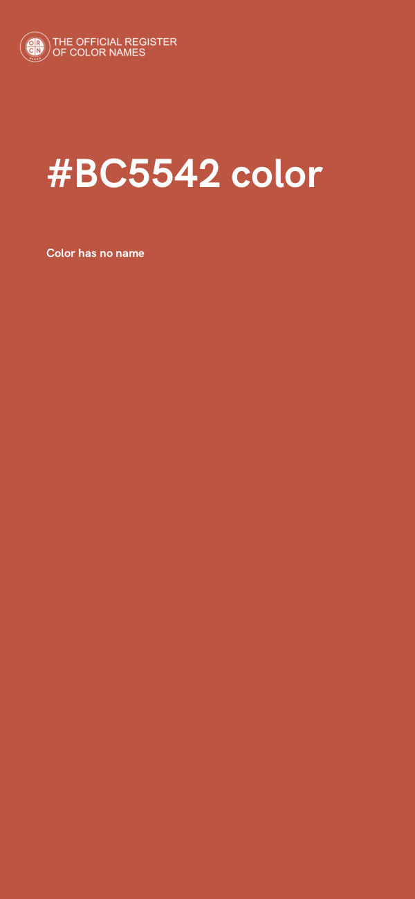#BC5542 color image