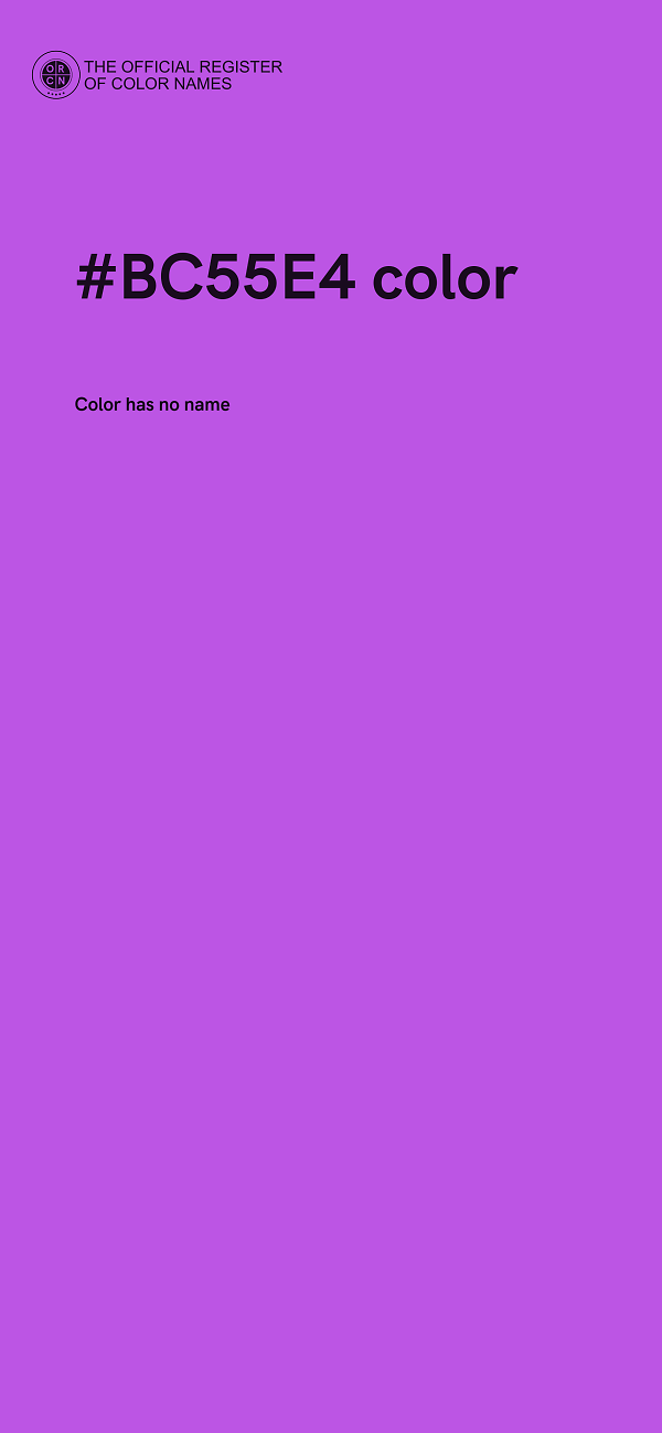 #BC55E4 color image