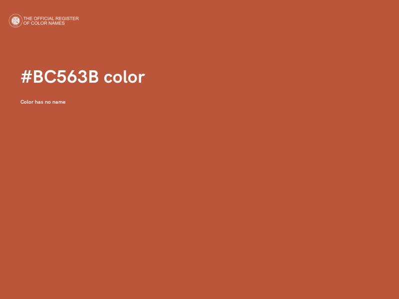 #BC563B color image