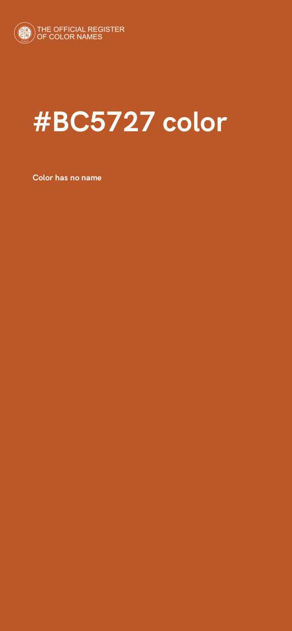 #BC5727 color image