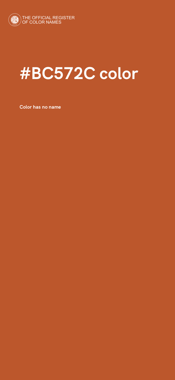 #BC572C color image