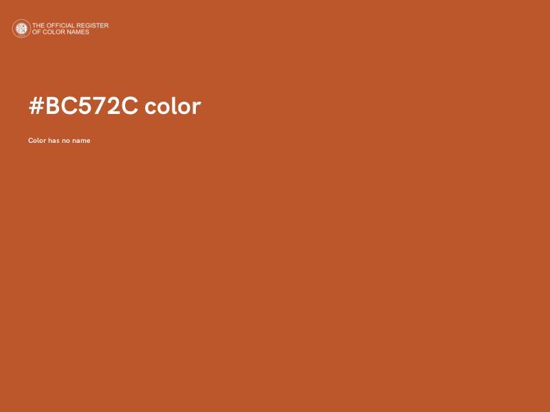#BC572C color image