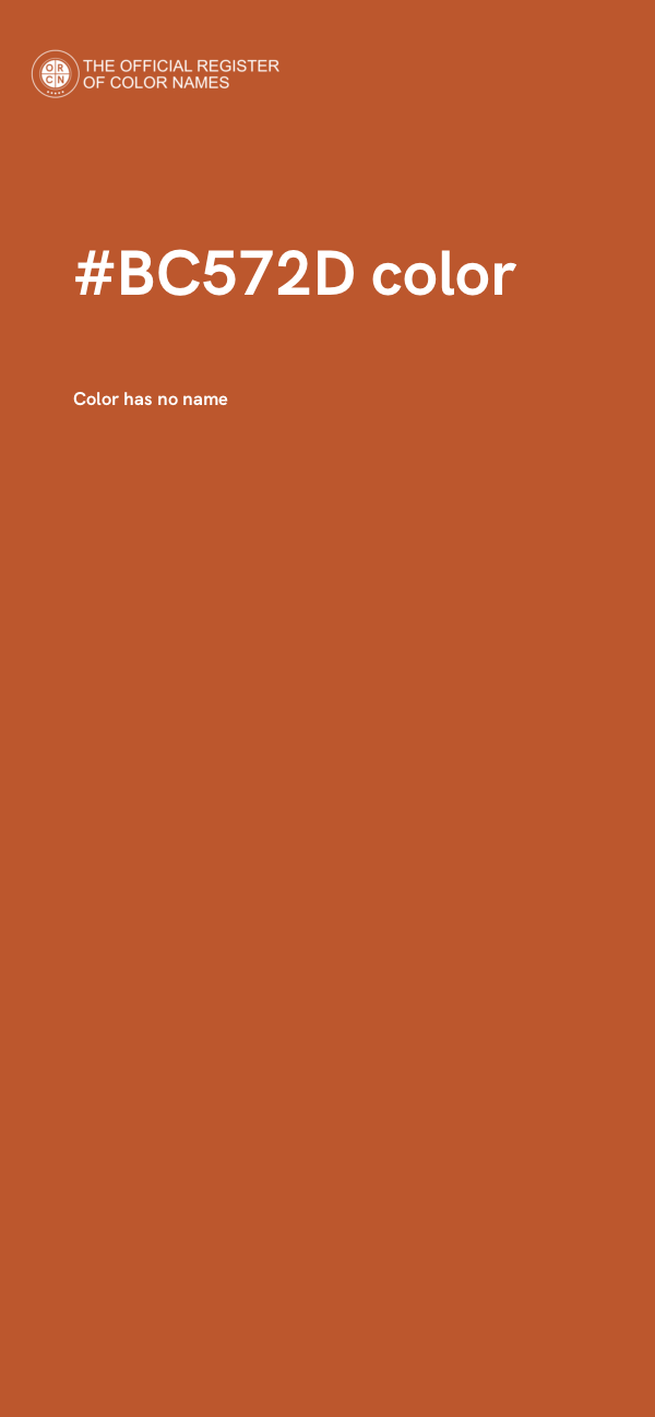 #BC572D color image
