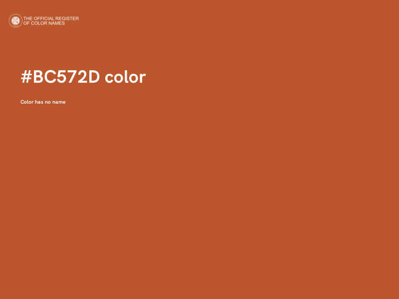 #BC572D color image