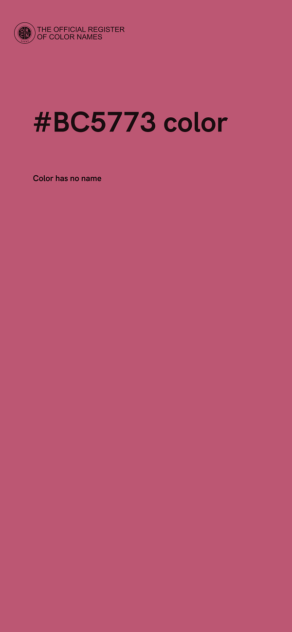 #BC5773 color image