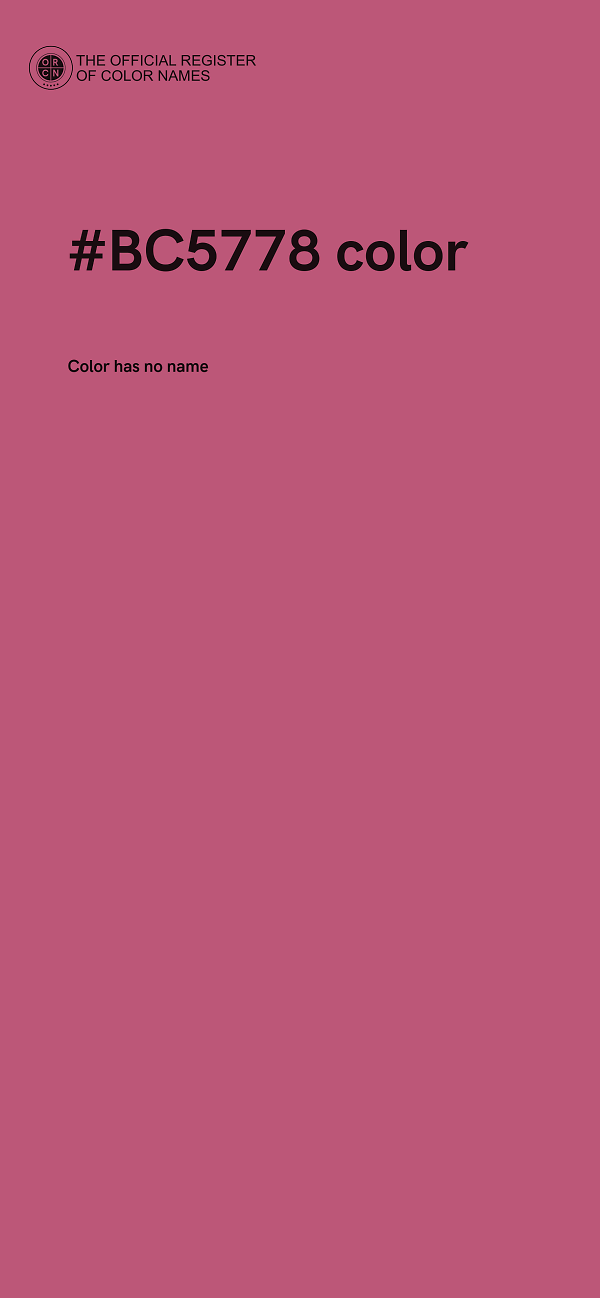 #BC5778 color image