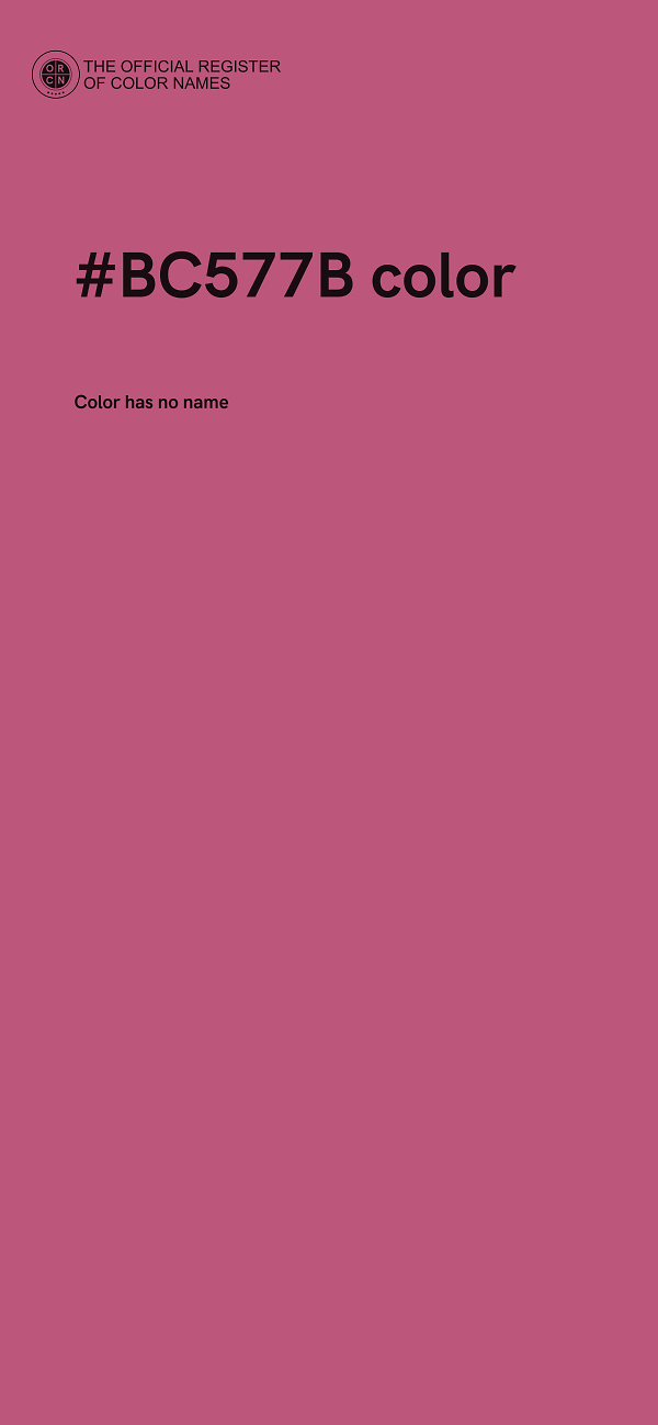 #BC577B color image