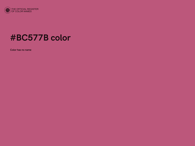 #BC577B color image