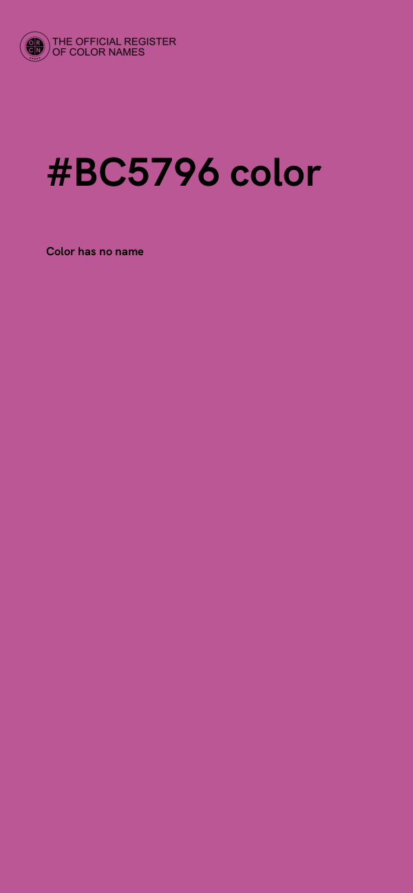 #BC5796 color image
