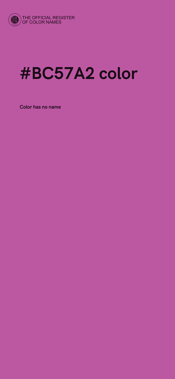 #BC57A2 color image