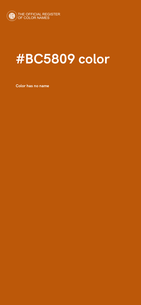 #BC5809 color image