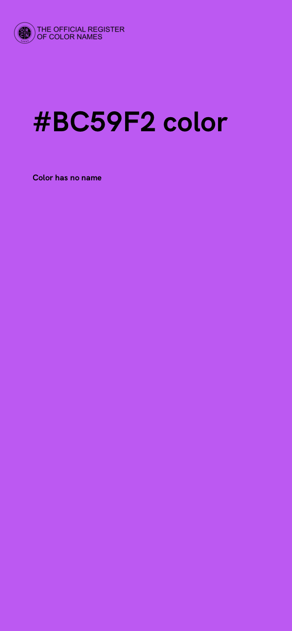 #BC59F2 color image