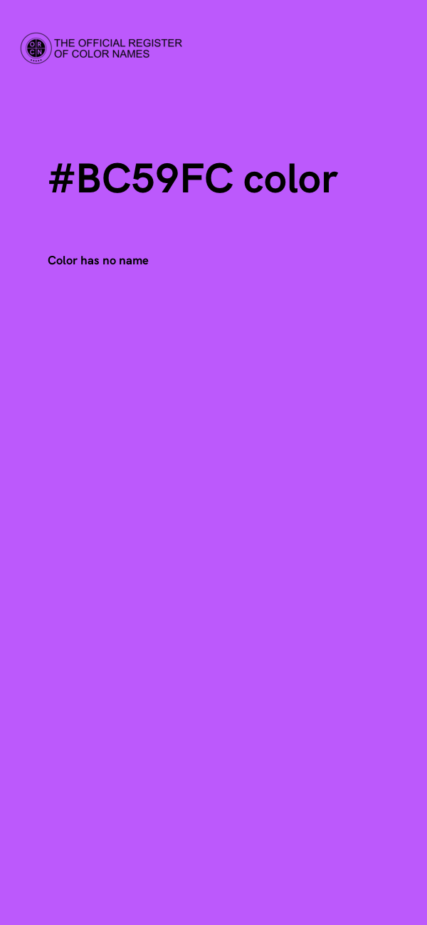 #BC59FC color image