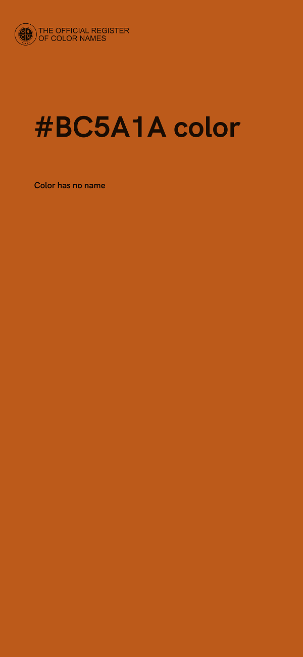 #BC5A1A color image