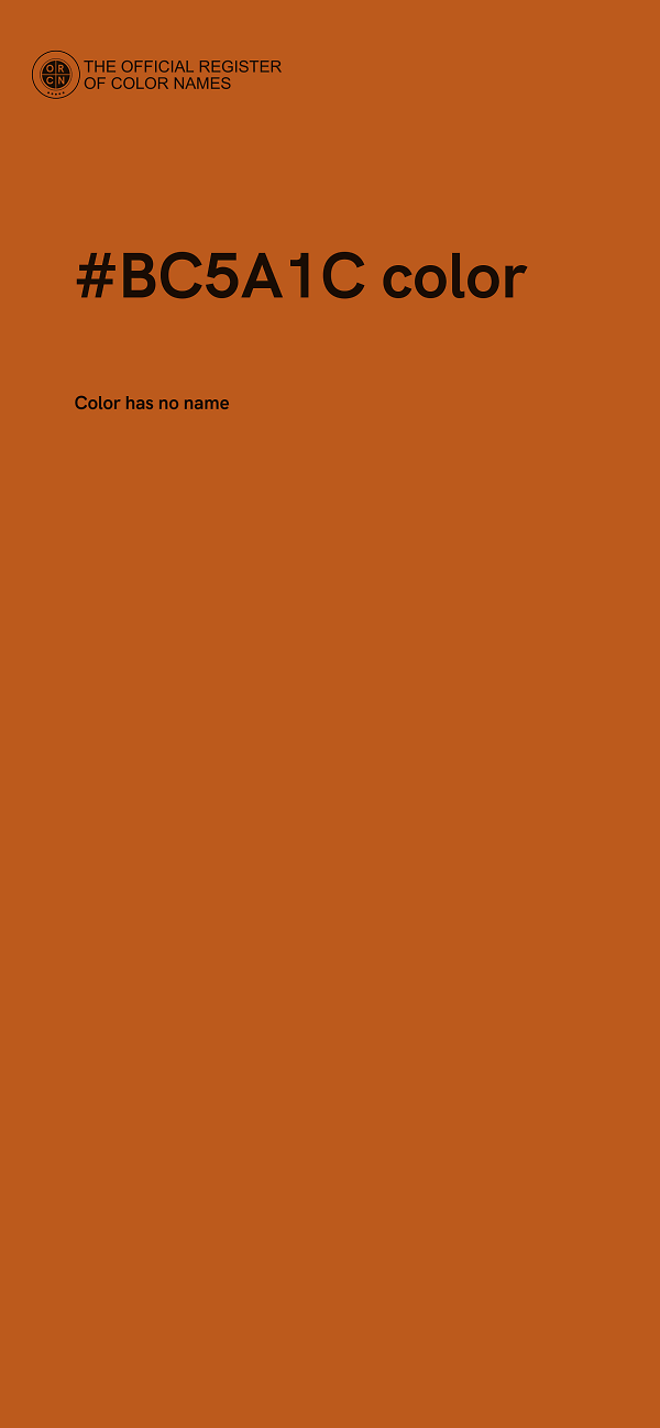 #BC5A1C color image