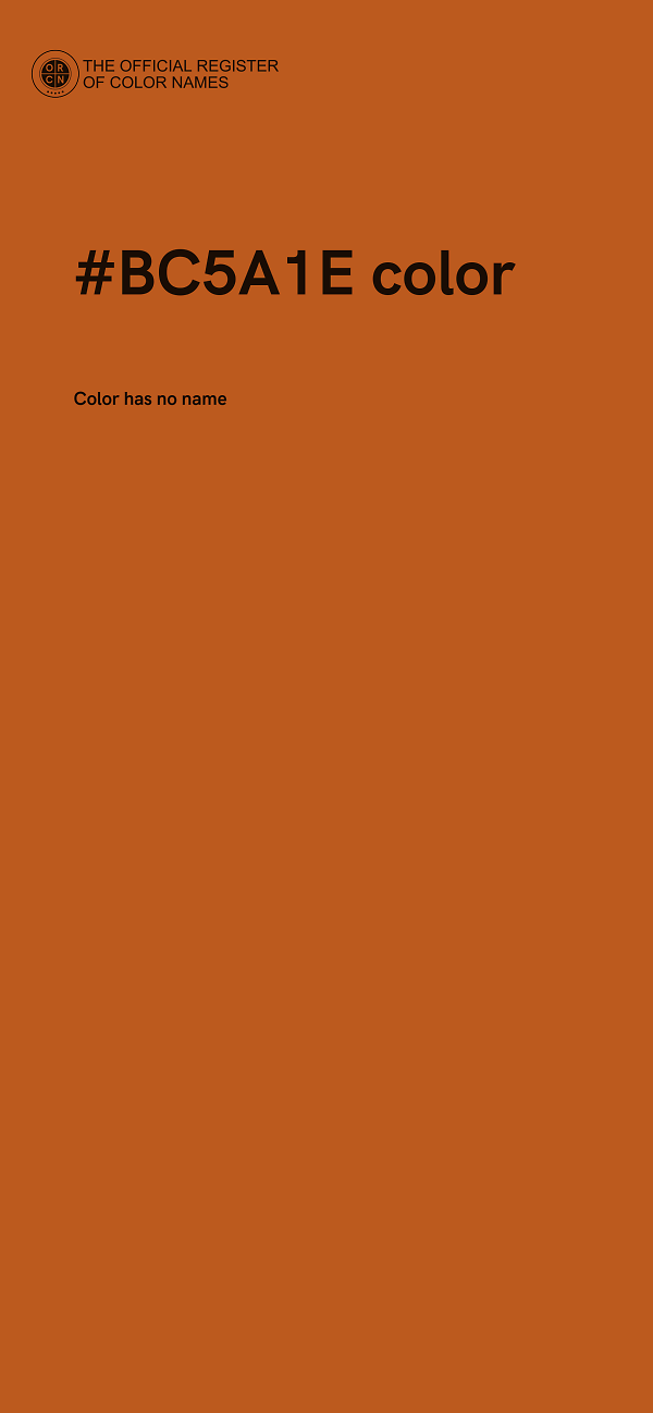 #BC5A1E color image