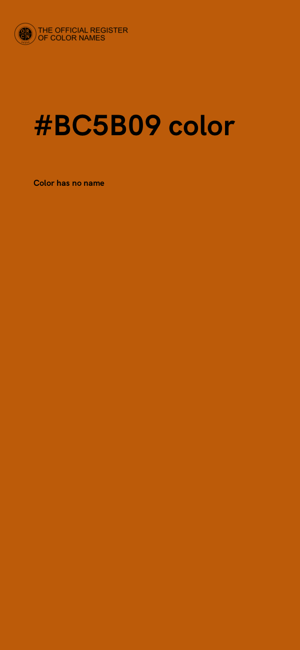 #BC5B09 color image
