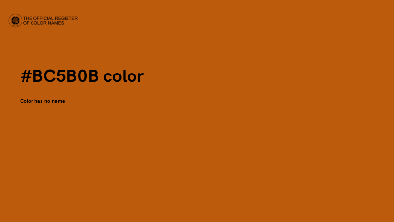 #BC5B0B color image