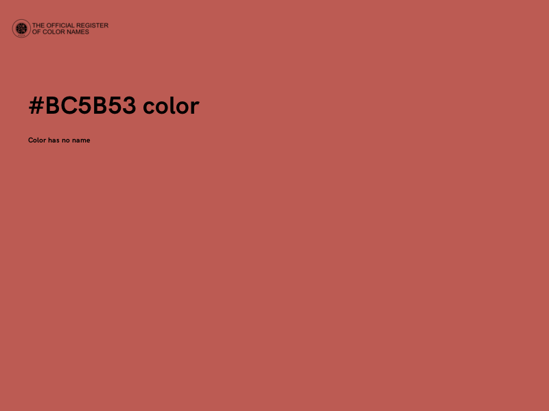 #BC5B53 color image