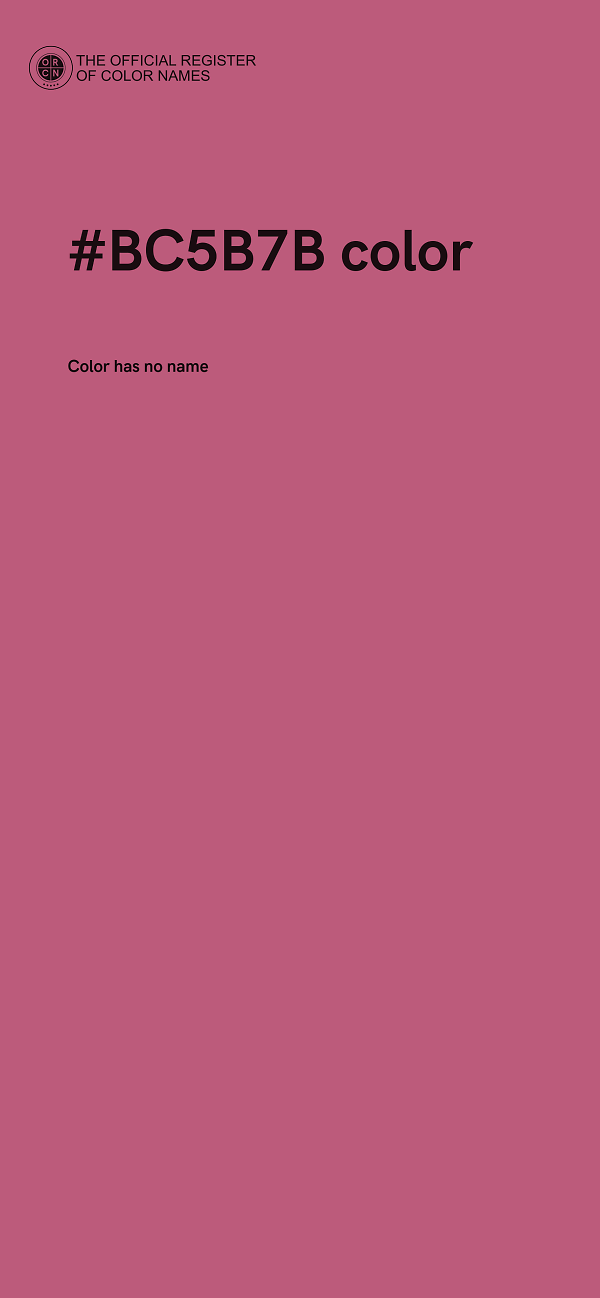 #BC5B7B color image