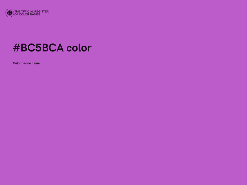 #BC5BCA color image