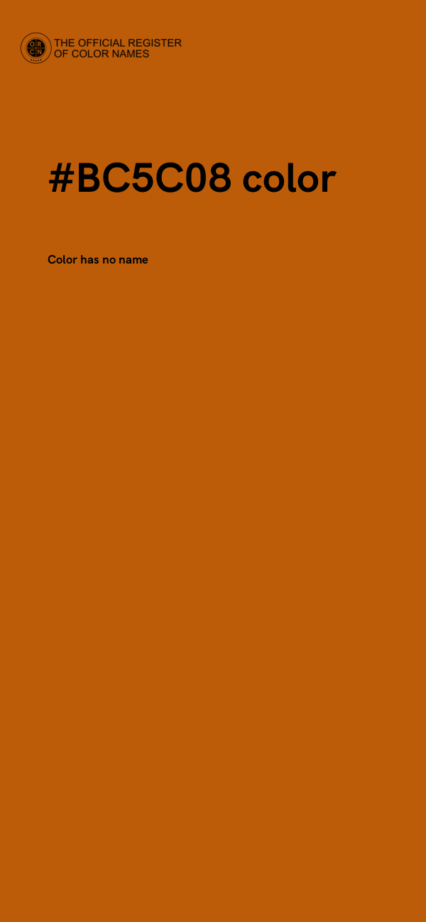 #BC5C08 color image