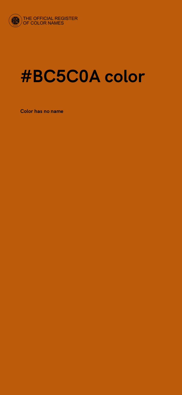 #BC5C0A color image